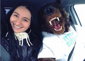 В Кузбассе водителем такси работает медведь